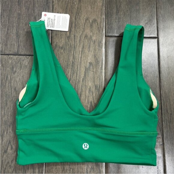 Lululemon NWT Align V-Neck Bra *Light Support, C/D Cup Raceway Green - Picture 2 of 7